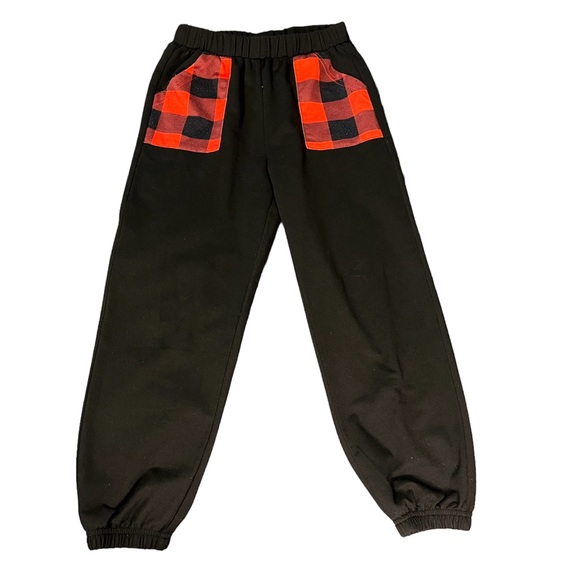 SHEIN 2-Piece Gingham Hoodie & Pocket Sweatpants - Picture 2 of 4